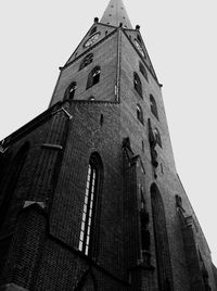 Low angle view of church against sky