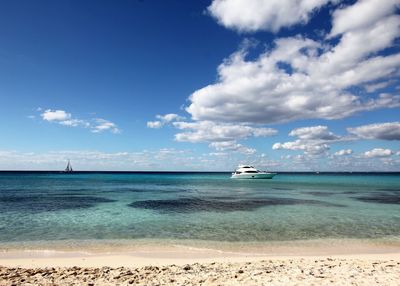 Scenic view of sea against sky