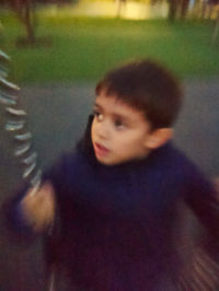 Close-up portrait of man