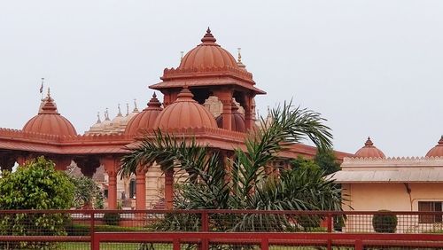 Temple against clear sky