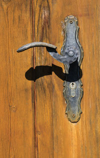 Close-up of door knocker