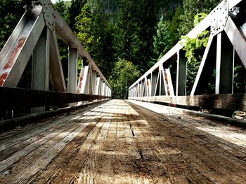 Footbridge over river