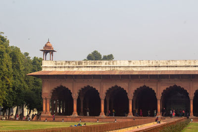 View of historical building against clear sky