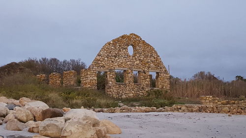 Old ruins against sky