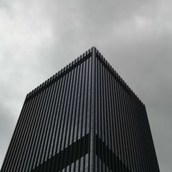 Low angle view of modern building against sky