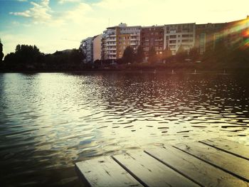 River with buildings in background