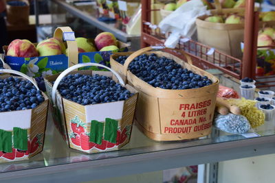 Close-up of fruits for sale in market