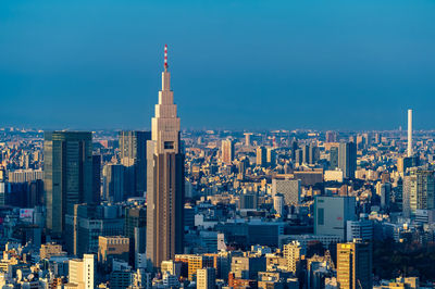 Aerial view of buildings in city