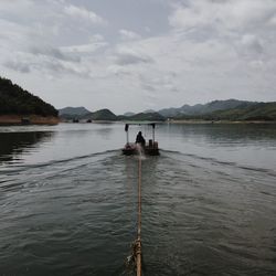 Boats in sea