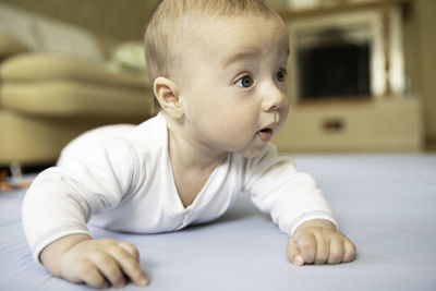 Portrait of cute baby boy