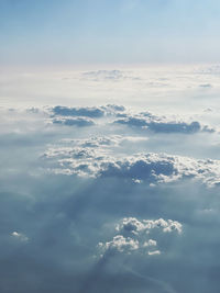 Low angle view of clouds in sky