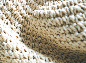 Full frame shot of straw basket