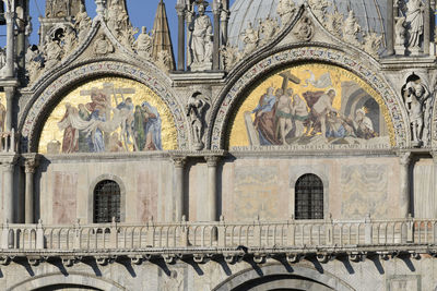 Low angle view of ornate building