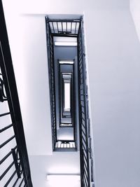 Low angle view of spiral stairs