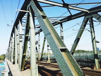 Low angle view of bridge against sky