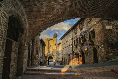 Panoramic view of old building against sky