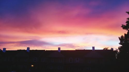 Dramatic sky at sunset