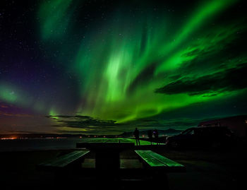 Scenic view of sky at night