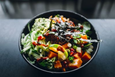 Close-up of salad in bowl
