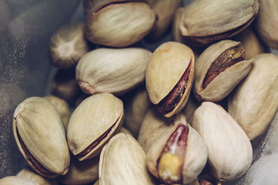High angle view of onions on table