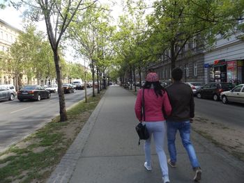 People walking on street