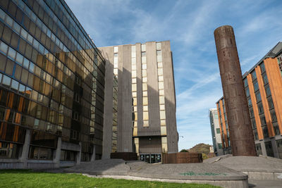 Low angle view of building against sky