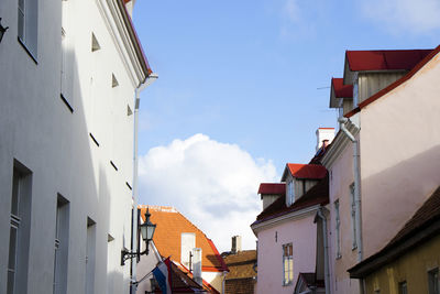 Buildings and architecture exterior view in old town of tallinn