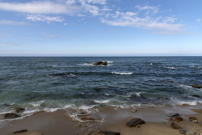 Scenic view of sea against sky