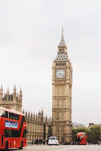 View of clock tower against sky