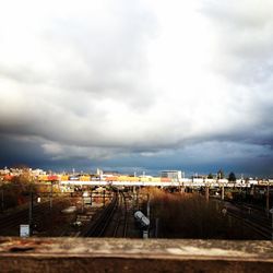 Built structure against cloudy sky