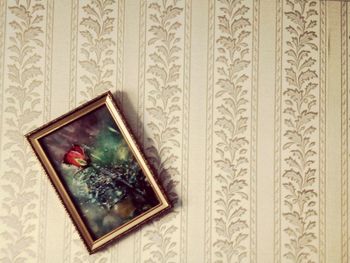Close up of floral pattern