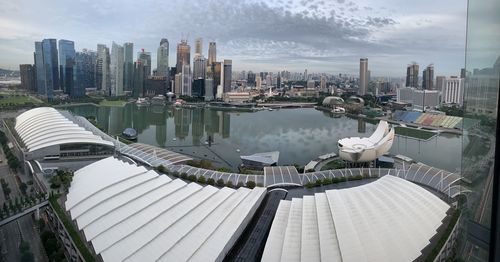Panoramic view of buildings in city