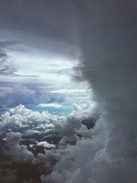 Aerial view of cloudscape