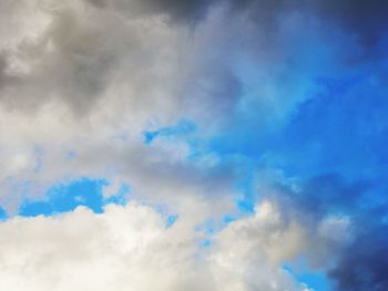 Low angle view of cloudy sky