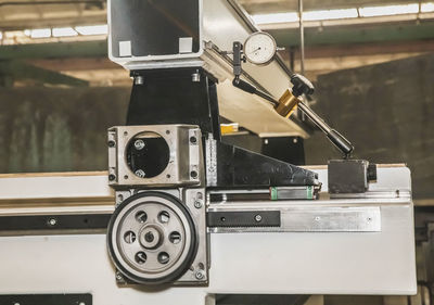 Close-up of machine part