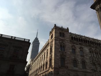 Low angle view of historic building against sky