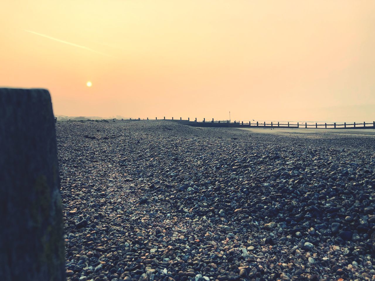 SCENIC VIEW OF SEA DURING SUNSET