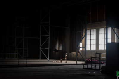 Interior of abandoned building