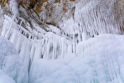 Full frame shot of frozen landscape