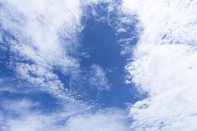 Picture of blue sky and white clouds.