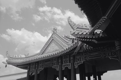 Low angle view of historical building against sky