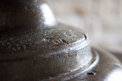 Close-up of wooden object