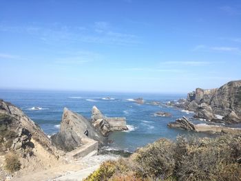 Scenic view of sea against sky