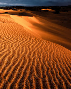 Scenic view of desert against sky