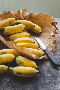 High angle view of fruits