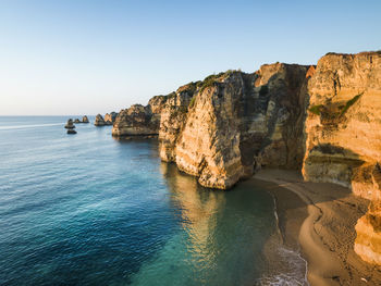 Cliffs of lagos, portugal, europe