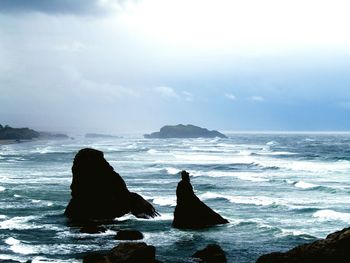 Scenic view of sea against sky