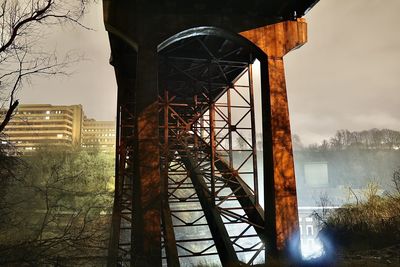 Low angle view of bridge against sky