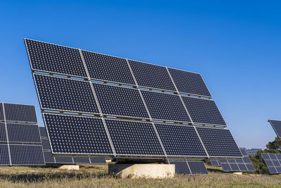 Solar panels in a rural landscape in spain