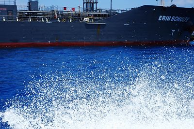 Buildings reflecting in water